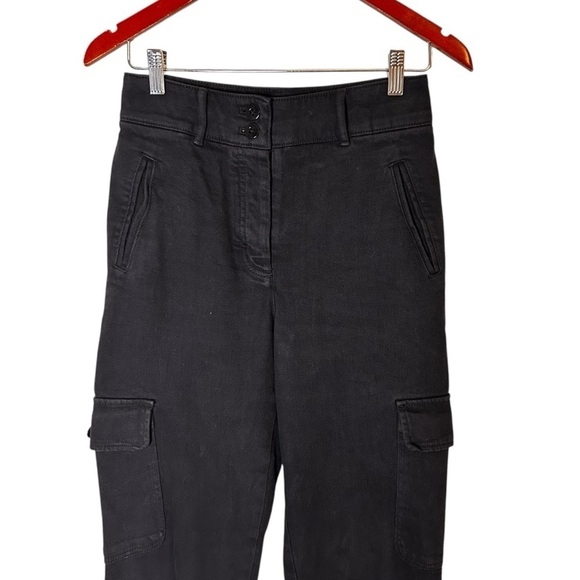 Aritzia Wilfred Free | Modern Cargo Pant- Black High Waist Cargo Pant- Size 4 - Picture 13 of 16